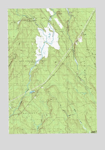 Reed Pond, ME USGS Topographic Map