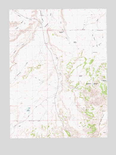 Reed Reservoir, WY USGS Topographic Map