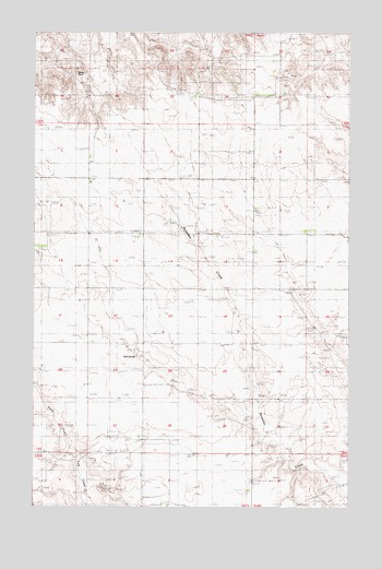 Reed Springs, MT USGS Topographic Map