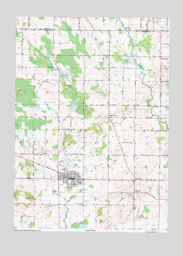 Reedsville, WI USGS Topographic Map