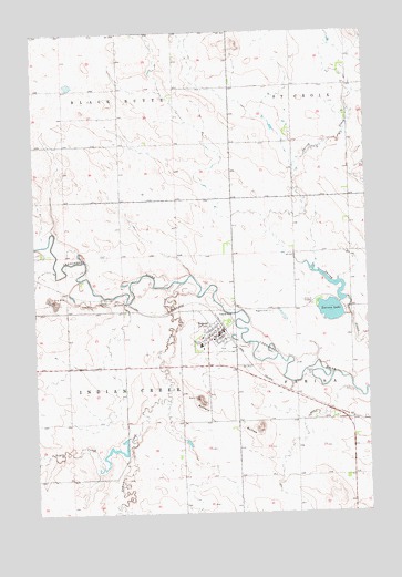 Regent, ND USGS Topographic Map