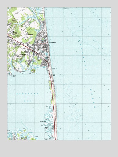 Rehoboth Beach, DE USGS Topographic Map