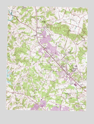Reisterstown, MD USGS Topographic Map