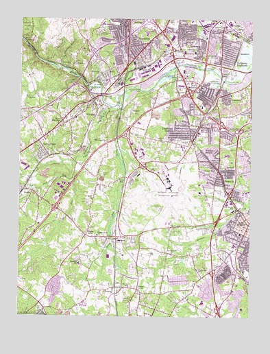 Relay, MD USGS Topographic Map