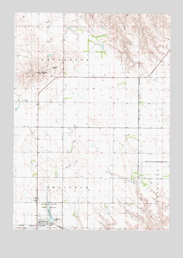 Reliance, SD USGS Topographic Map