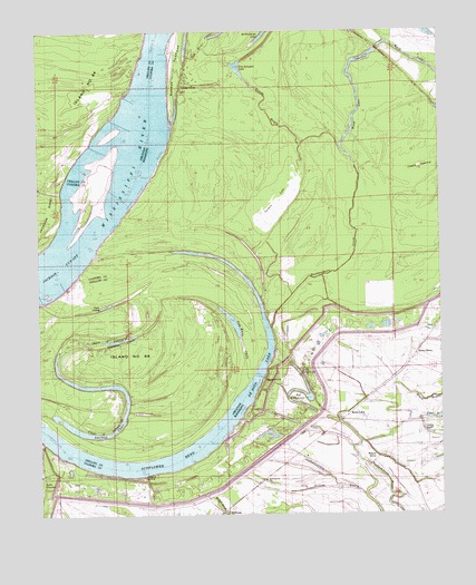 Rena Lara, MS USGS Topographic Map