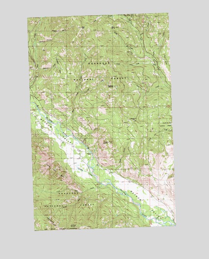 Rendevous Mountain, WA USGS Topographic Map