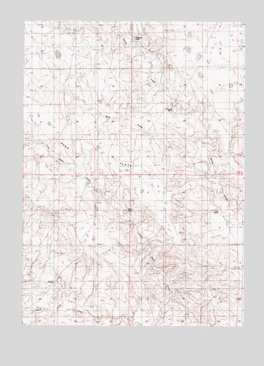 Reno Flats, WY USGS Topographic Map