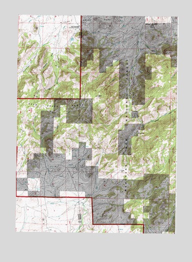 Reno Hill, WY USGS Topographic Map