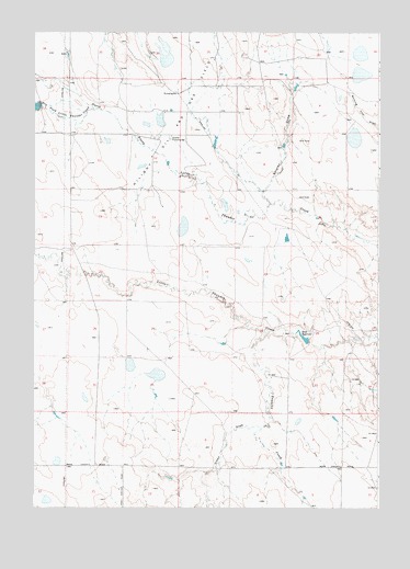 Reno Reservoir, WY USGS Topographic Map