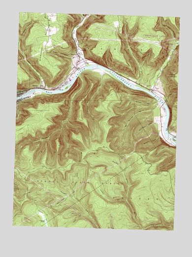 Renovo East, PA USGS Topographic Map