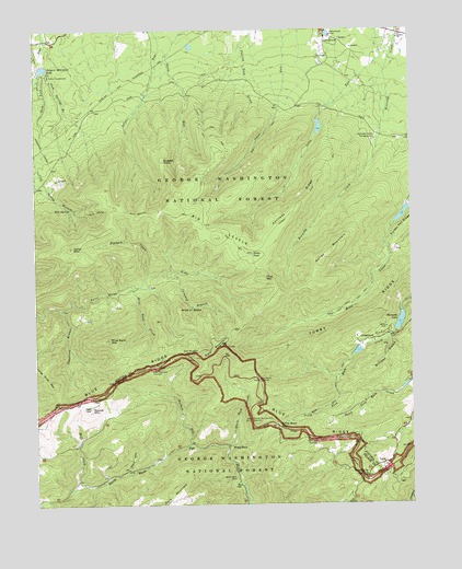 Big Levels, VA USGS Topographic Map