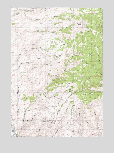 Big Lookout Mountain, OR USGS Topographic Map