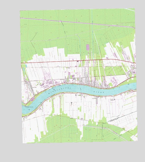 Reserve, LA USGS Topographic Map