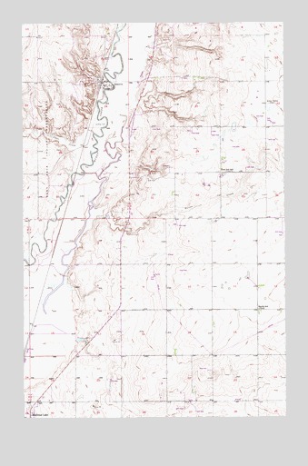 Reserve, MT USGS Topographic Map