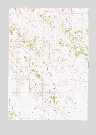 Reservoir Creek, WY USGS Topographic Map