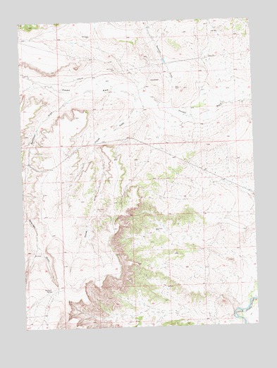 Reservoir Draw, CO USGS Topographic Map