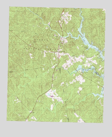 Resseaus Crossroads, GA USGS Topographic Map