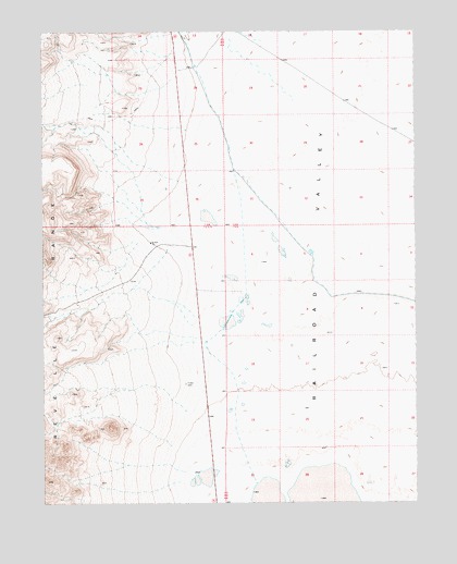 Reveille SE, NV USGS Topographic Map