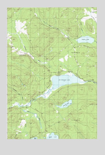 Big Machias Lake, ME USGS Topographic Map