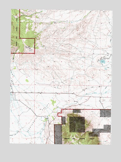 Rex Lake, WY USGS Topographic Map