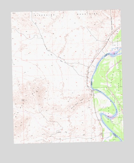 Big Maria Mountains NE, CA USGS Topographic Map