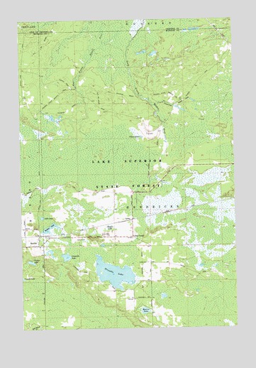 Rexton, MI USGS Topographic Map