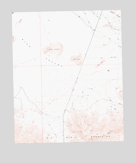 Big Maria Mountains NW, CA USGS Topographic Map