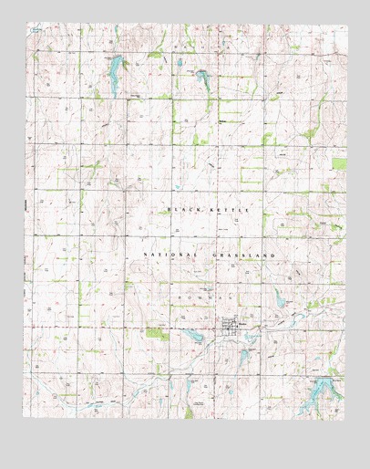 Reydon, OK USGS Topographic Map