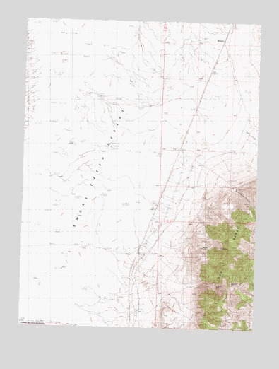 Reynard, NV USGS Topographic Map