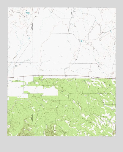 Reynolds Bend NW, TX USGS Topographic Map