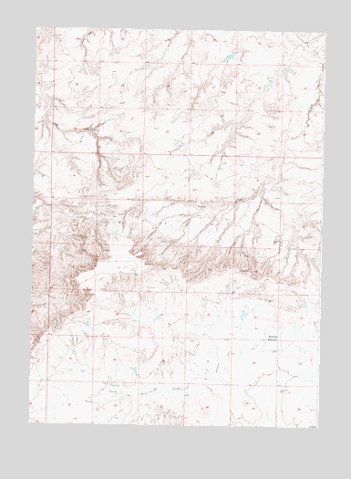 Reynolds Reservoir, WY USGS Topographic Map