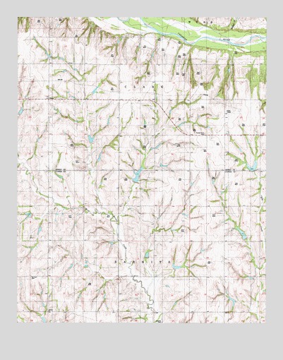 Rhea, OK USGS Topographic Map