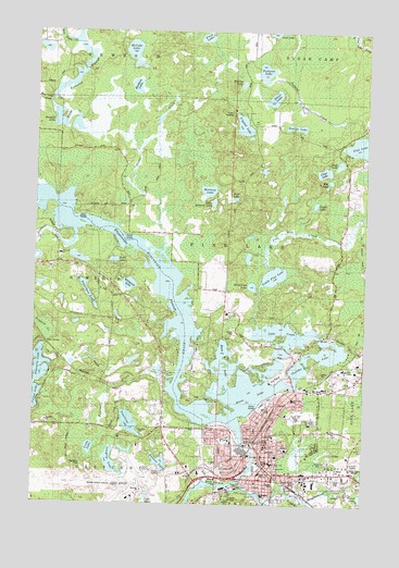 Rhinelander, WI USGS Topographic Map