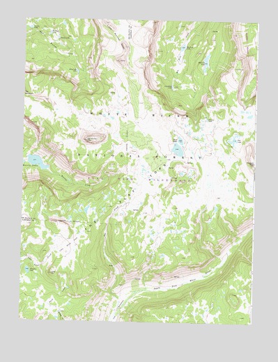 Big Marvine Peak, CO USGS Topographic Map