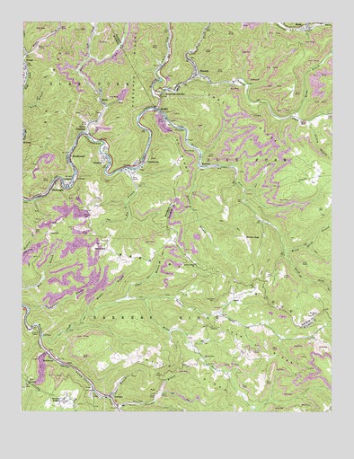 Rhodell, WV USGS Topographic Map
