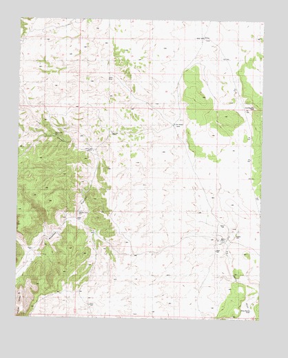 Rhodes Canyon, AZ USGS Topographic Map