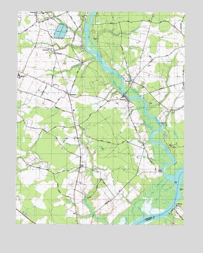 Rhodesdale, MD USGS Topographic Map