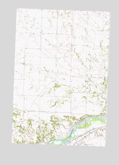 Big Marys Island, MT USGS Topographic Map