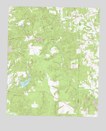 Rhonesboro, TX USGS Topographic Map