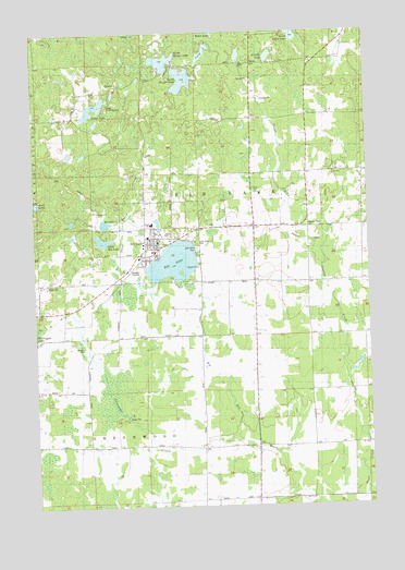 Rib Lake, WI USGS Topographic Map