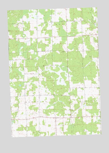 Rib River Lookout Tower, WI USGS Topographic Map