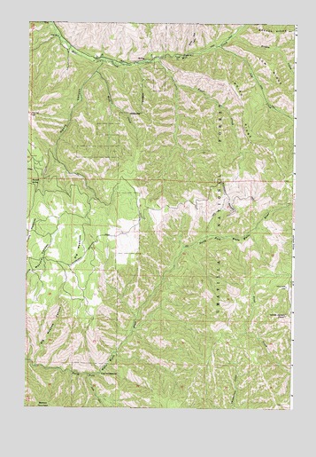 Big Meadows, OR USGS Topographic Map