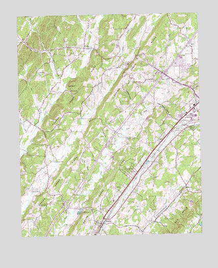 Riceville, TN USGS Topographic Map