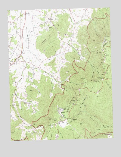Big Meadows, VA USGS Topographic Map