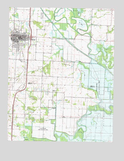 Rich Hill, MO USGS Topographic Map