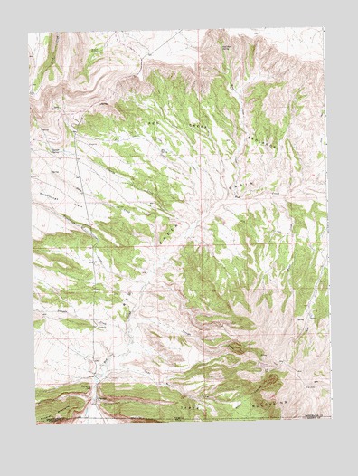 Richards Gap, WY USGS Topographic Map