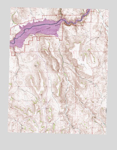 Big Mesa, CO USGS Topographic Map
