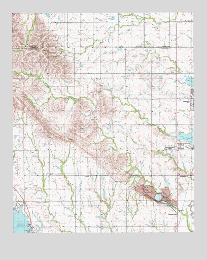 Richards Spur, OK USGS Topographic Map