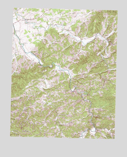Richardson Cove, TN USGS Topographic Map